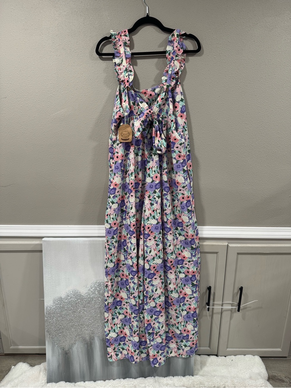 NWT Kori Plus Floral Wide Leg Jumpsuit - Picture 6 of 8